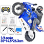 TRCCM4CH RC Motorcycles Stunt High Speed Racing 1/6 Scale